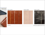 Handstitched Personalized Leather Money Clip Wallet