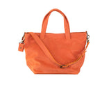 12 Juillet Noon - Medium Leather Tote Bag (Orange)