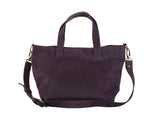 12 Juillet Noon - Medium Leather Tote Bag (Plum)