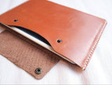 Handstitched Personalized Leather iPad Mini Case