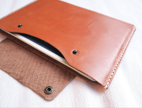 Handstitched Personalized Leather iPad Mini Case