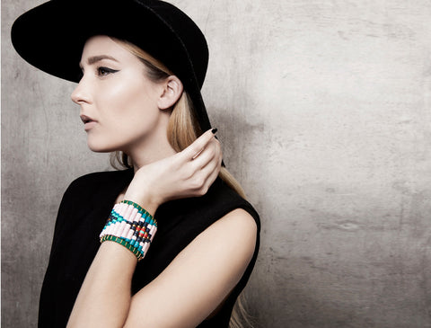 BLACK Collection Pink Rug Bracelet