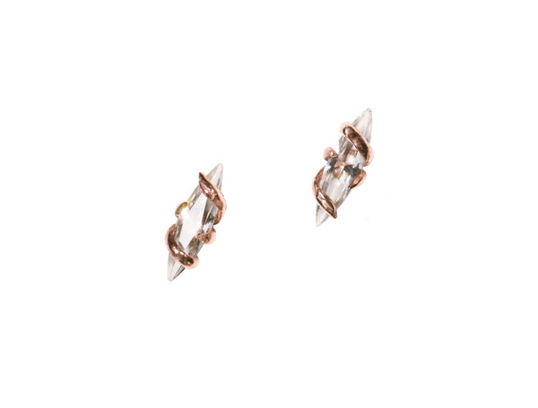 Crystal Thorn Studs Laurie Fleming Jewellery