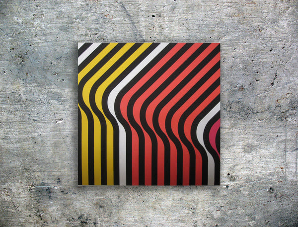 "Ripples" Reddish Pink