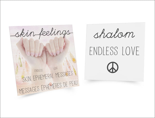 shalom, endless love, peace tattoo