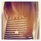 Hand-Stitched Anchor Necklace