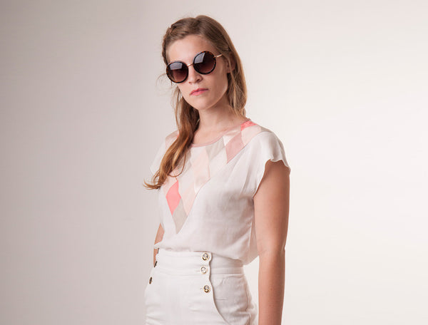 Argyle Patchwork Shirt