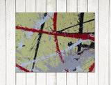 acrylic painting on canvas hira yellow