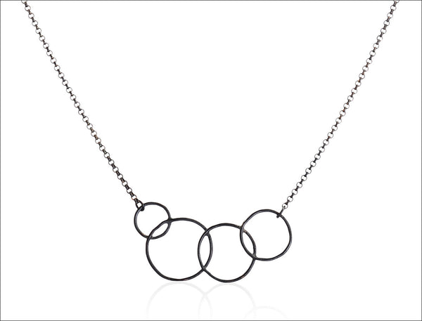Black Circle Necklace