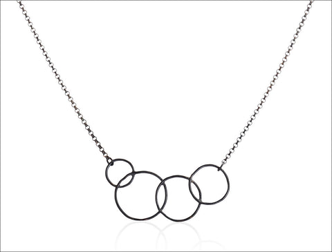 Black Circle Necklace