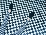 LAX shoes black criss-cross