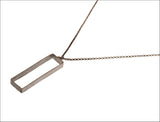 Black Rectangle Necklace