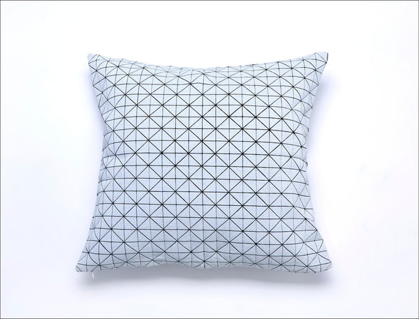 Black & White Origami Geometric Pillow