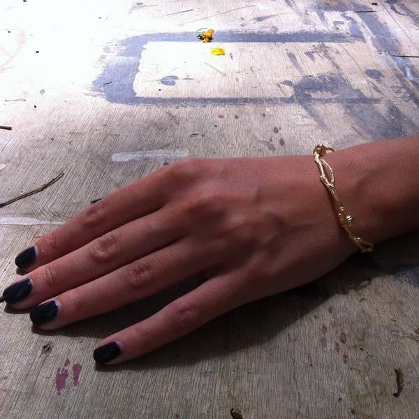 Golden Branch Cuff Bracelet