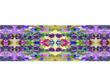 Brown and Purple Floral Printed Scarf