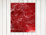 acrylic painting on canvas love extreme close-up