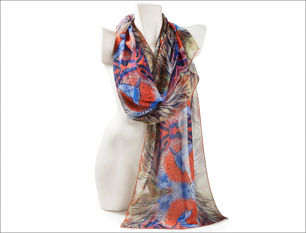 Camel Bird Long Scarf