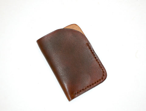 Leather Card Case - Brown