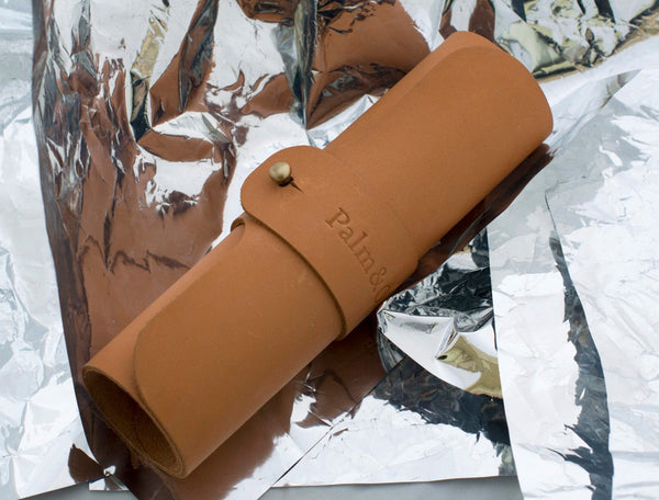 Leather Case - Brown Palm&Olive