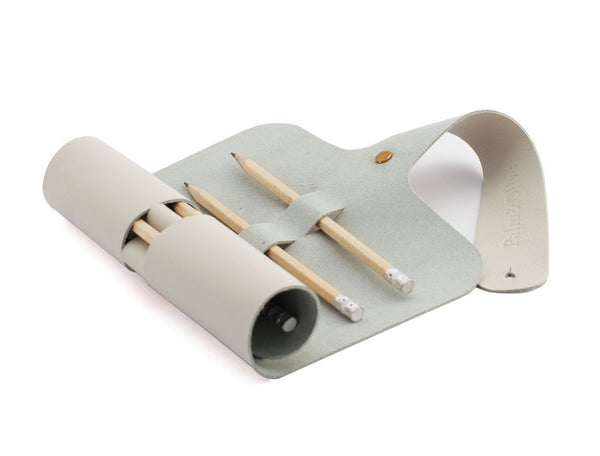 Leather Case - Light Grey Palm&Olive