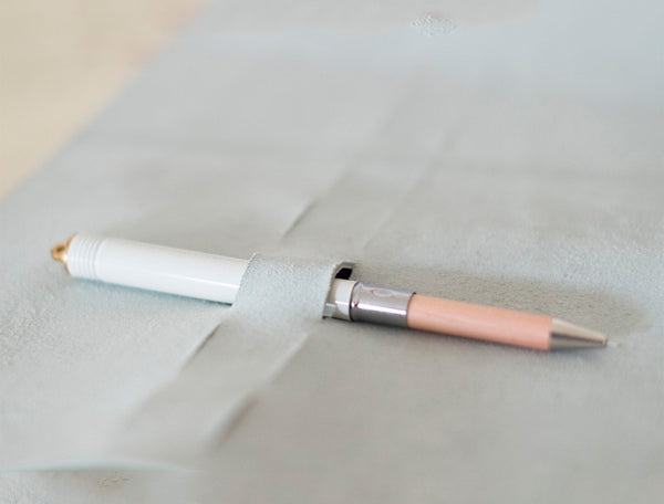 Leather Case - Light Grey Palm&Olive