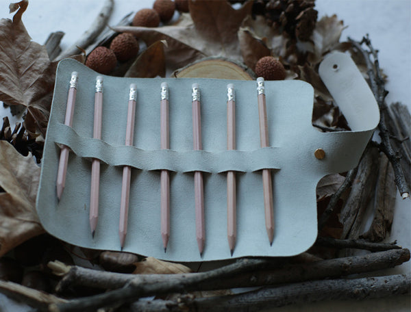 Leather Case - Light Grey