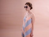 Blue-Salmon Pink