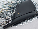 Leather Clutch Palm & Olive