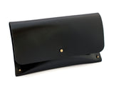 Leather Clutch Palm & Olive