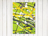 acrylic painting on canvas hira phosphoric green