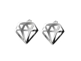 Diamond Earrings (Silver)