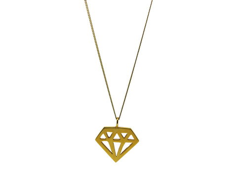 Diamond Pendant (Gold Vermeil)