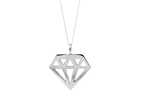 Diamond Pendant (Silver)