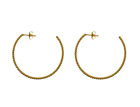 Disco Hoops (Gold Vermeil)