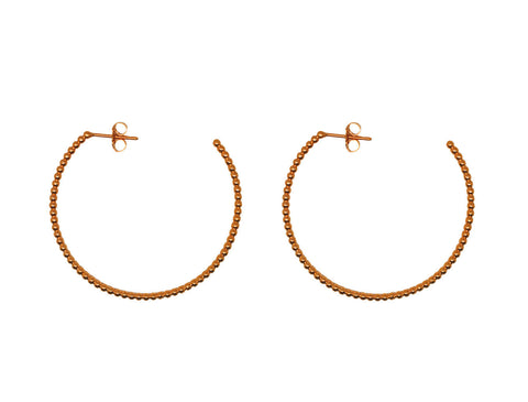 Disco Hoops (Rose-Gold Vermeil)
