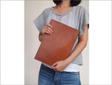 Handstitched Leather Document Folder