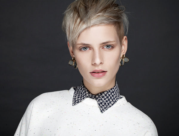 Drop and Marquise-Linked Earrings