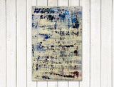 acrylic painting on canvas lace tissue