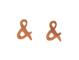 & - What? Earrings (Rose-Gold Vermeil)