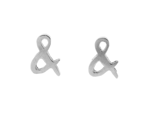 & - What? Earrings (Silver)