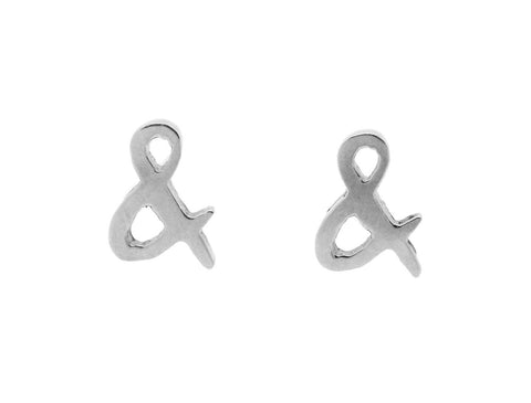 & - What? Earrings (Silver)