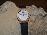 Bamboo Watch - Black Leather