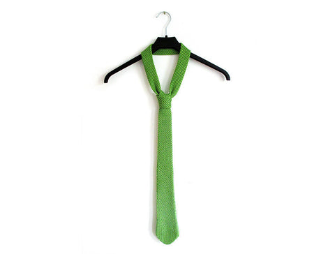 Green Knitted Necktie