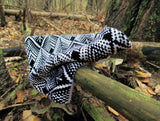 Black And White Round Scarf