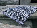 Black And White Round Scarf