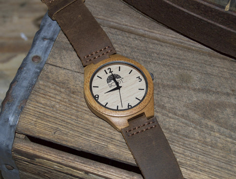 Bamboo Watch - Brown Leather