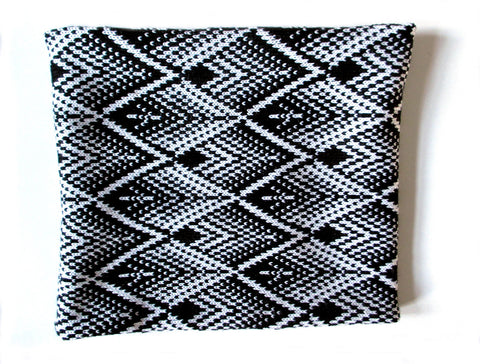Black And White Round Scarf