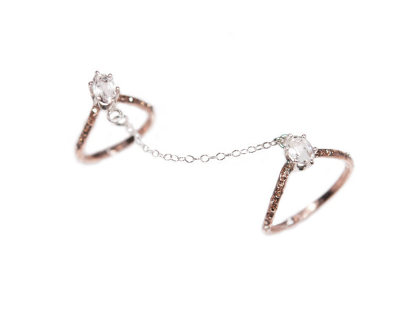 Esmeraude Double Ring