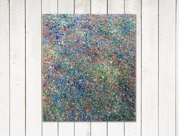 acrylic painting on canvas creation