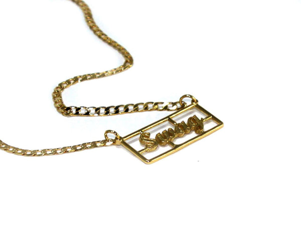 Golden "Swag" necklace